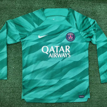 23-24 PSG GoalKeeper Green Long Sleeve Soccer Jersey (长袖)