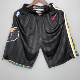 20-21 GRIZZLIES Black City Edition Top Quality NBA Pants (条纹)