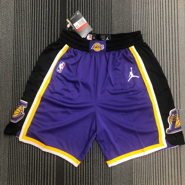 20-21 LAKERS Purple Top Quality NBA Pants (Trapeze Edition) 飞人版