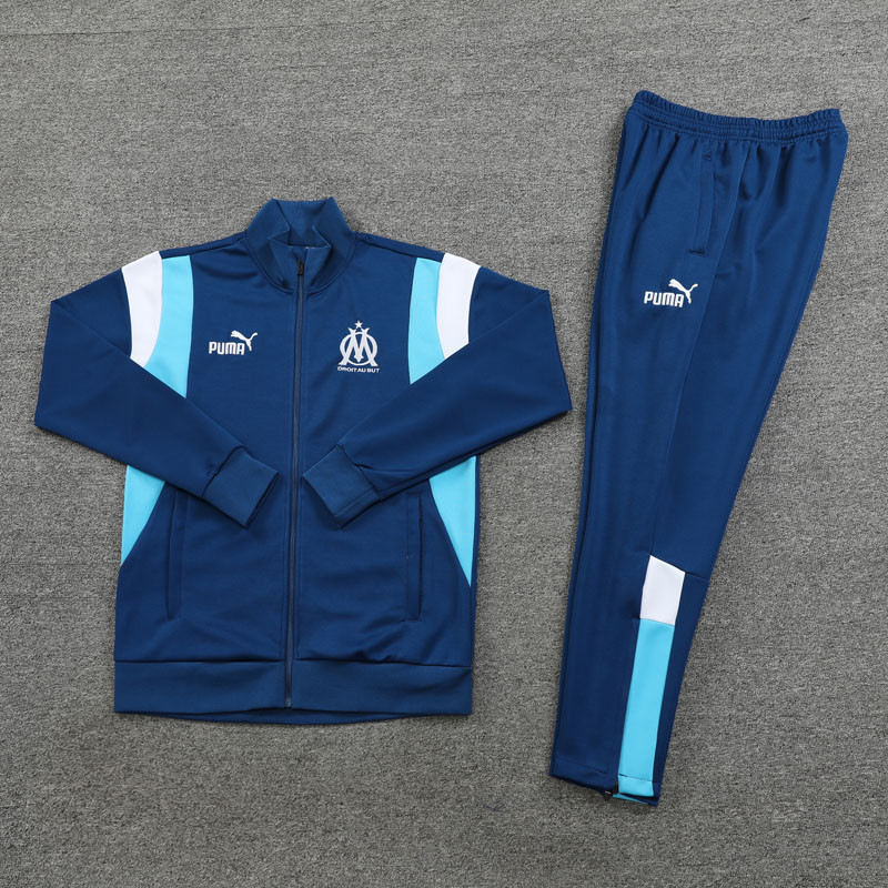 US$ 43.00 - 23-24 Marseille Royal blue Jacket Tracksuit - m.gmkits2.com