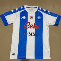 2021 Napoli Commemorative Edition Blue White Fans Soccer Jersey