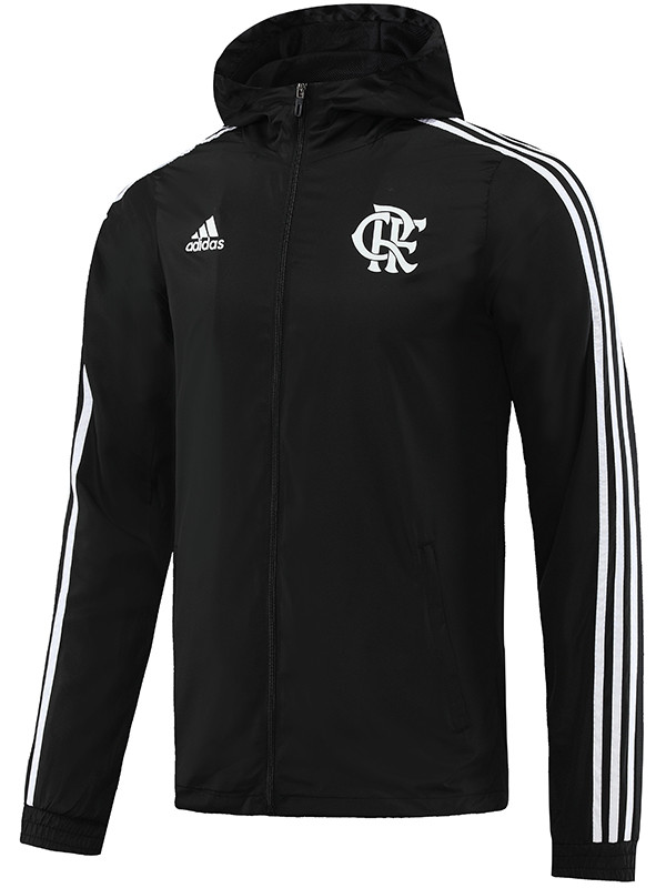 23-24 Flamengo Black Windbreaker (白边）