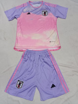2023 Japan Purple Pink Kids Soccer Jersey 一星