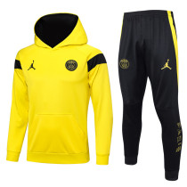 23-24 PSG Jordan Yellow Hoodie Jacket Tracksuit #F450