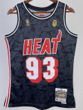 2023 HEAT & BAPE #93 Black Top Quality Hot Pressing NBA Jersey