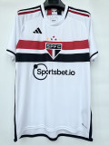 23-24 Sao Paulo Home 1:1 Fans Soccer Jersey (背后空白)