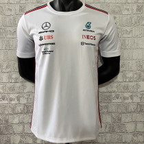 2023 F1 Formula One Mercedes White Racing Suit(圆领)