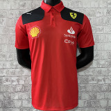 2023 F1 Ferrari Polo Red Racing Suit(有领)