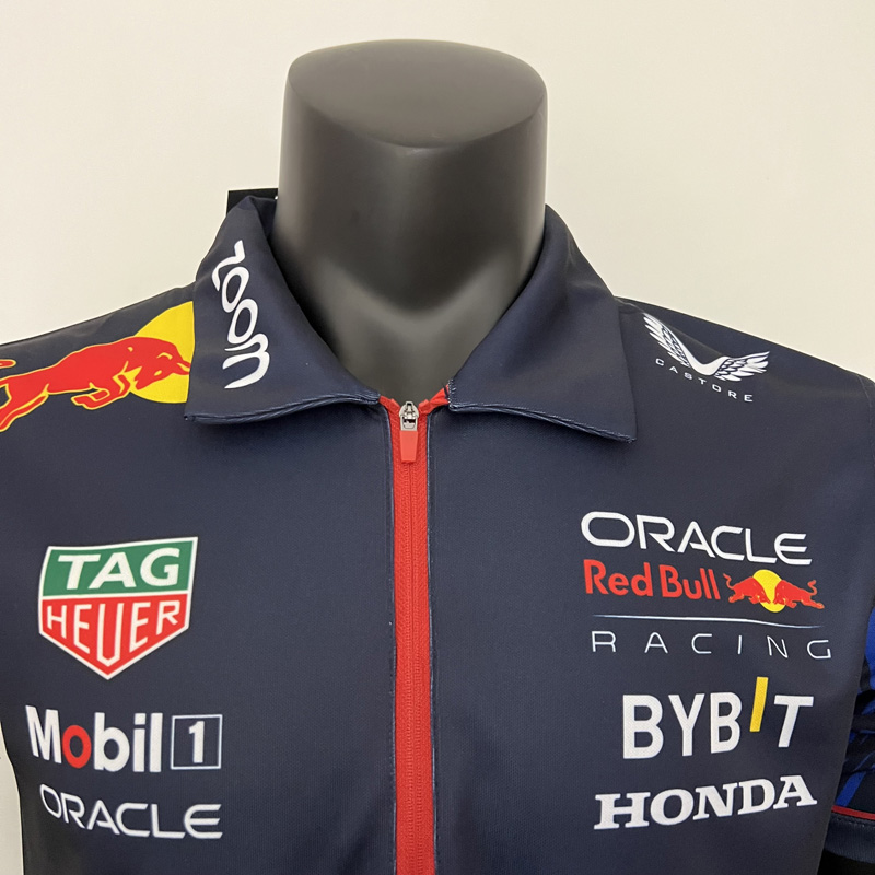 US$ 26.00 - 2023 F1 Red Bull Royal Blue Polo Racing Suit(有领) - m.