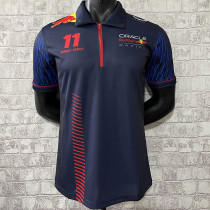 2023 F1 Red Bull #11 Royal Blue Polo Red Racing Suit(有领11号)
