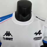 2023 F1 Formula One ALPINE White Racing Suit(圆领)