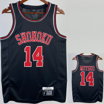 2023 SHOHOKU MITSUI #14 Black Top Quality Hot Pressing NBA Jersey (带标）