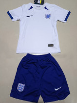 2023 England White Kids Soccer Jersey