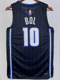 22-23 Magic BOL #10 Black Top Quality Hot Pressing NBA Jersey（黑色条纹）