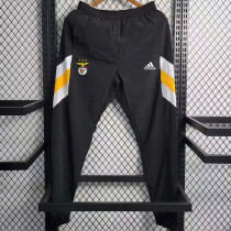 2023 Benfica Black Windproof Sports Long Pants (白黄边) 本非卡