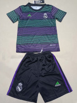 23-24 RMA Green Purple Kids Training Soccer Jersey