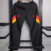 2023 Flamengo Black Windproof Sports Long Pants (红黄边) 佛拉
