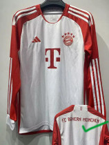 23-24 Bayern Home Long Sleeve Soccer Jersey (长袖)