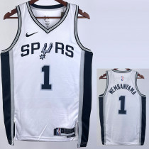 22-23 SA Spurs WEMBANYAMA #1 White Top Quality Hot Pressing NBA Jersey