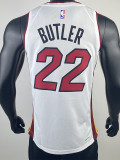 22-23 HEAT BUTLER #22 White Top Quality Hot Pressing NBA Jersey (V领）