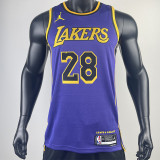 22-23 LAKERS HACHIMURA #28 Purple Top Quality Hot Pressing NBA Jersey (Trapeze Edition)