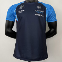2023 F1 Formula One Mercedes Blue Racing Suit(圆领)