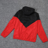 23-24 Flamengo Black Red Windbreaker