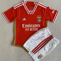 23-24 Benfica Home Kids Soccer Jersey
