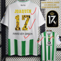 23-24 Real Betis Home 1:1 Fans Soccer Jersey (Homenaje Print JOAQUIN 17)