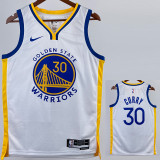 22-23 WARRIORS CURRY #30 White Top Quality Hot Pressing NBA Jersey (V领)