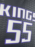 22-23 Kings WILLIAMS #55 Black Top Quality Hot Pressing NBA Jersey (Trapeze Edition)飞人版