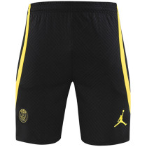 23-24 PSG Black Yellow Training Shorts Pants (Trapeze Edition) 飞人版