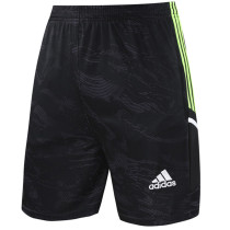 23-24 Man Utd Black Training Shorts Pants (绿边）