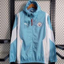 23-24 Man City Blue White Windbreaker