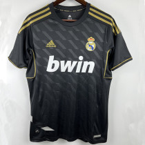 2011-2012 RMA Away Black Retro Soccer Jersey (钢印)