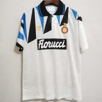 1991-1992 INT Away White Retro Soccer Jersey