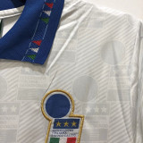 1994 Italy Away White Retro Soccer Jersey