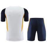23-24 RMA White Blue Training Short Suit