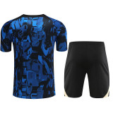 23-24 CHE Blue Black Training Short Suit