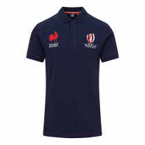 2023 France Royal blue Rugby Polo Short Sleeve #02