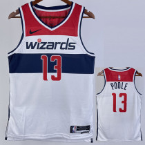 22-23 Wizards POOLE #13 White Top Quality Hot Pressing NBA Jersey