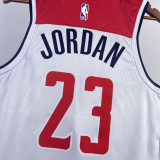 22-23 Wizards JORDAN #23 White Top Quality Hot Pressing NBA Jersey