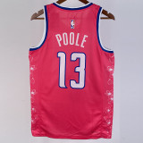 22-23 Wizards POOLE #13 Pink City Edition Top Quality Hot Pressing NBA Jersey