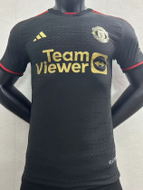 23-24 Man Utd Black Special Edition Player Version Training Shirts