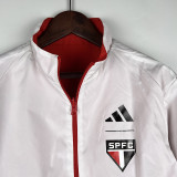 23-24 Sao Paulo Red & White Double Sided Windbreaker (双面风衣)