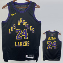 23-24 LAKERS BRYANT #24 Black City Edition Top Quality Hot Pressing NBA Jersey
