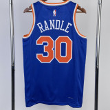 22-23 KNICKS RANDLE #30 Blue Top Quality Hot Pressing NBA Jersey