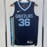 22-23 GRIZZLIES SMART #36 Dark Blue Top Quality Hot Pressing NBA Jersey