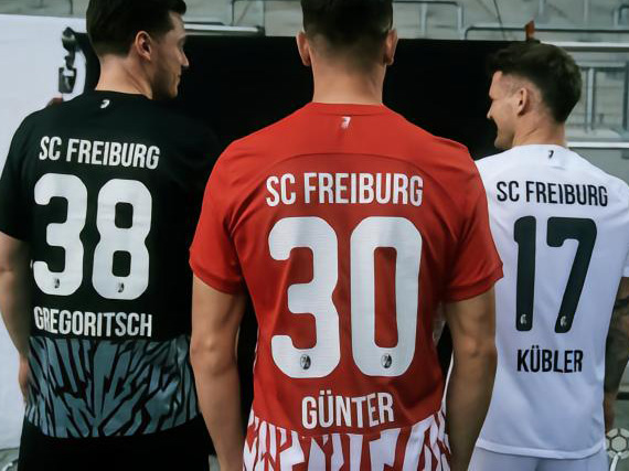 US 14.50 23 24 SC Freiburg Away Fans Soccer Jersey m.gmkits2