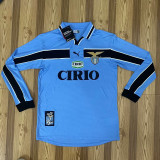 1998-2000 Lazio Home Long Sleeve Retro Soccer Jersey (长袖)